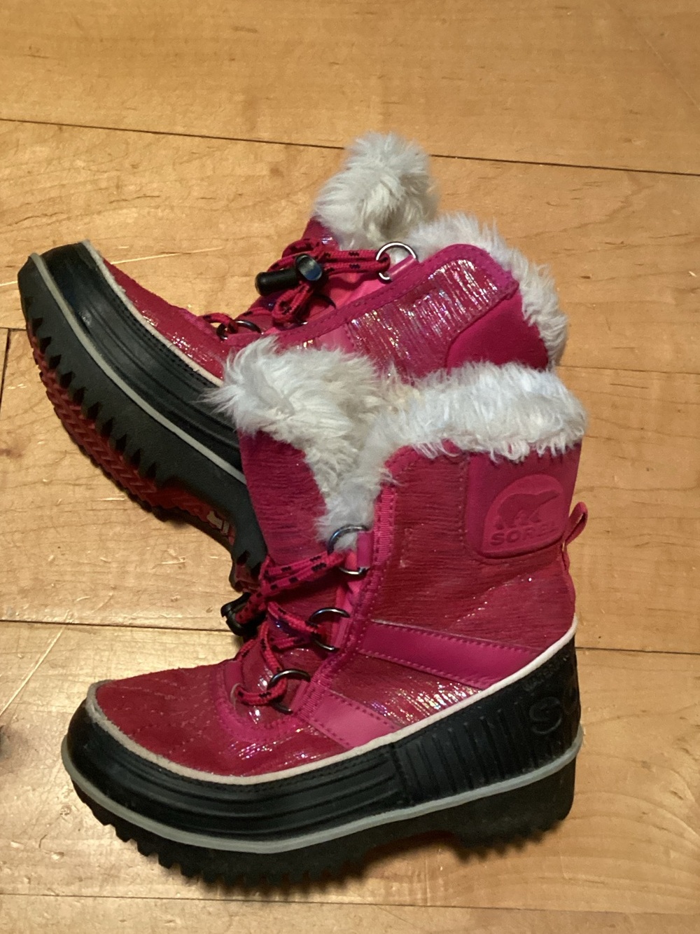 Sorel Kids Bright Pink Faux Fur Winter Boots
